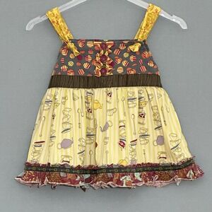 Matilda Jane Character Counts Girls Dress Size 6 Teacup Print A line Sundress